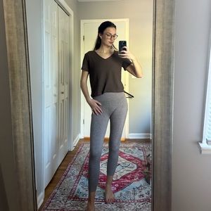 Squared Brown Cap Sleeve Top